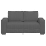 Loveseat Sofa Dark Grey 160x77x82 cm Corduroy Fabric