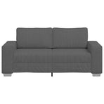 Loveseat Sofa Dark Grey 180x77x82 cm Corduroy Fabric