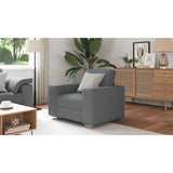Sofa Chair Dark Grey 100 cm Fabric - Extra Image