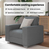 Sofa Chair Dark Grey 100 cm Fabric