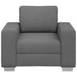 Sofa Chair Dark Grey 100 cm Fabric - Top-Down View