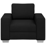 Sofa Chair Black 100 cm Fabric - Side View