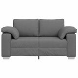 Loveseat Sofa Dark Grey 160 cm Fabric