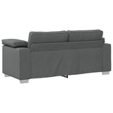 Loveseat Sofa Dark Grey 180 cm Fabric