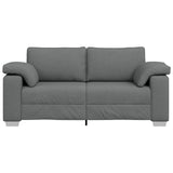 Loveseat Sofa Dark Grey 180 cm Fabric - Top-Down View