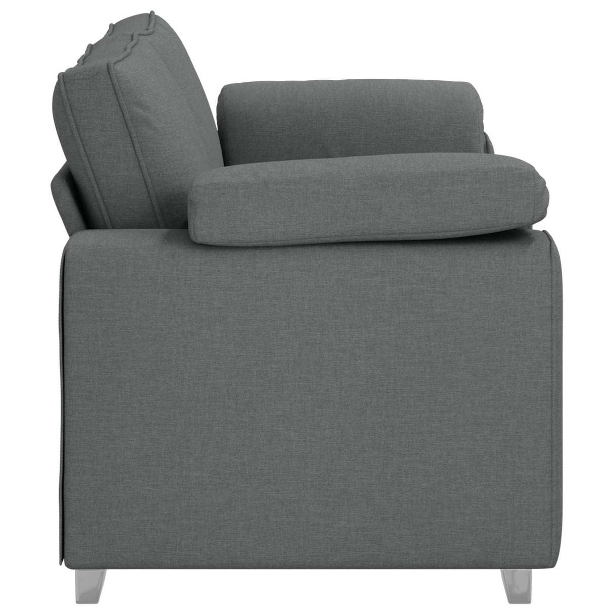 Loveseat Sofa Dark Grey 180 cm Fabric