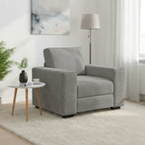 Sofa Chair Light Grey 100x77x82 cm Velvet