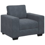 Sofa Chair Dark Grey 100x77x82 cm Velvet
