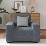 Sofa Chair Dark Grey 100x77x82 cm Velvet