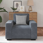 Sofa Chair Dark Grey 100x77x82 cm Velvet