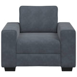 Sofa Chair Dark Grey 100x77x82 cm Velvet