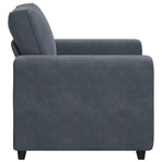 Sofa Chair Dark Grey 100x77x82 cm Velvet