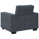 Sofa Chair Dark Grey 100x77x82 cm Velvet
