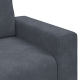 Sofa Chair Dark Grey 100x77x82 cm Velvet - Close-Up Angle
