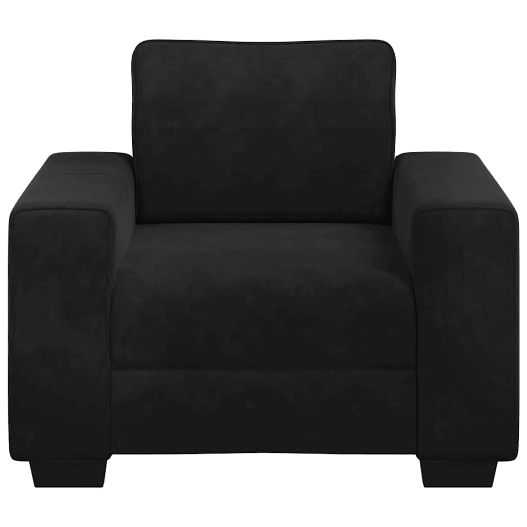 Sofa Chair Black 100x77x82 cm Velvet