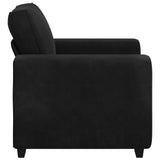 Sofa Chair Black 100x77x82 cm Velvet - 45-Degree Angle