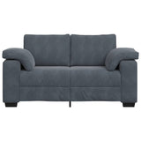 Loveseat Sofa Dark Grey 160x77x82 cm Velvet