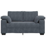 Loveseat Sofa Dark Grey 160x77x82 cm Velvet