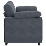 Loveseat Sofa Dark Grey 160x77x82 cm Velvet