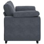 Loveseat Sofa Dark Grey 160x77x82 cm Velvet