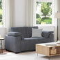 Loveseat Sofa Dark Grey 160x77x82 cm Velvet