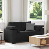 Loveseat Sofa Black 160x77x82 cm Velvet
