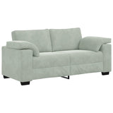 Loveseat Sofa Light Grey 180x77x82 cm Velvet