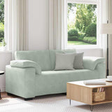 Loveseat Sofa Light Grey 180x77x82 cm Velvet