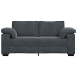 Loveseat Sofa Dark Grey 180x77x82 cm Velvet