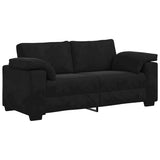 Loveseat Sofa Black 180x77x82 cm Velvet