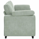 3-Seater Sofa Light Grey 220x77x82 cm Velvet
