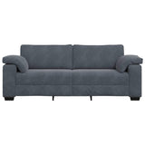 3-Seater Sofa Dark Grey 178 cm Velvet - Top-Down View