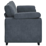 3-Seater Sofa Dark Grey 220x77x82 cm Velvet