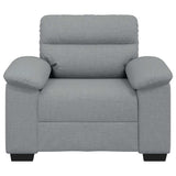 Sofa Chair?ight Grey 100x81x84 cm Fabric - Top-Down View