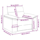 Sofa Chair?ight Grey 100x81x84 cm Fabric