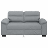 2-Seater Sofa Light Grey 120 cm Fabric - Top-Down View