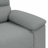 2-Seater Sofa Light Grey 120 cm Fabric - Close-Up Angle