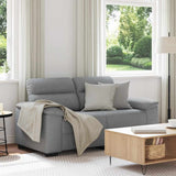 2-Seater Sofa?ight Grey 160x81x84 cm Fabric