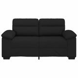 2-Seater Sofa Black 120 cm Fabric - Top-Down View