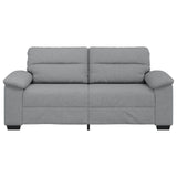 2-Seater Sofa Light Grey 140 cm Fabric - Top-Down View