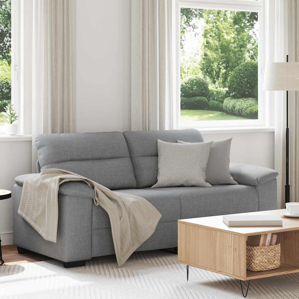 2-Seater Sofa?ight Grey 180x81x84 cm Fabric