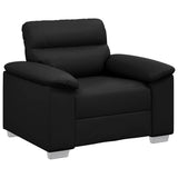 Sofa Chair?lack 100x81x84 cm Faux Leather - Front View