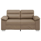 2-Seater Sofa Cappuccino 160x81x84 cm Faux Leather