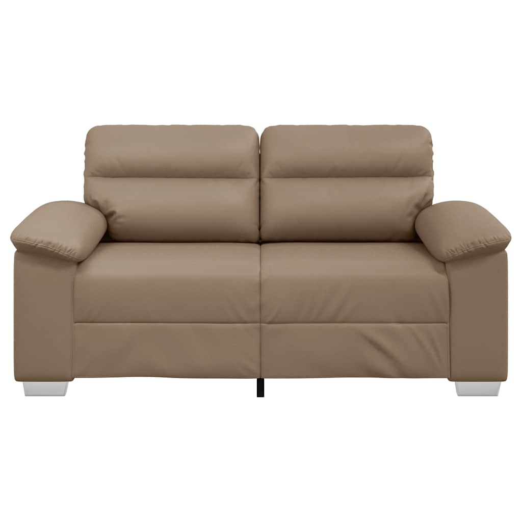 2-Seater Sofa Cappuccino 120 cm Faux Leather