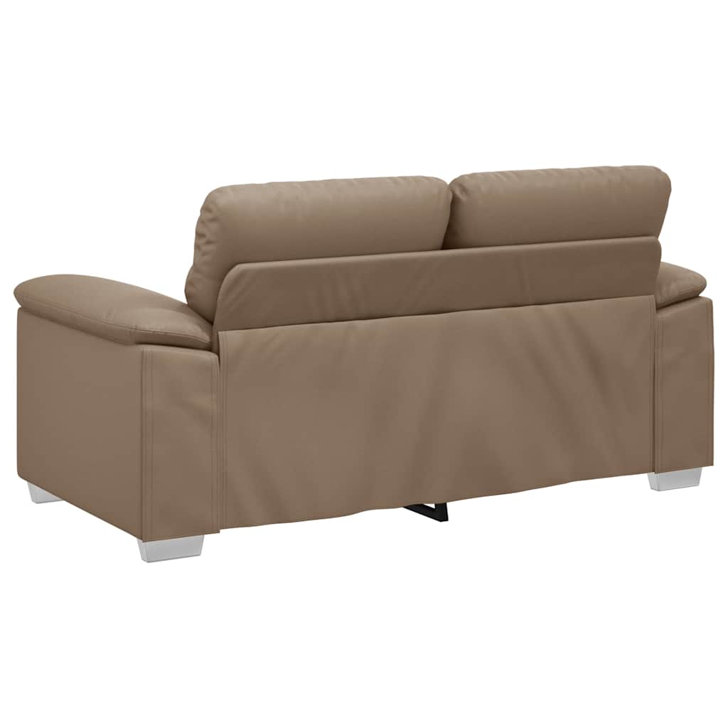 2-Seater Sofa Cappuccino 160x81x84 cm Faux Leather