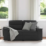 2-Seater Sofa Black 160x81x84 cm Faux Leather