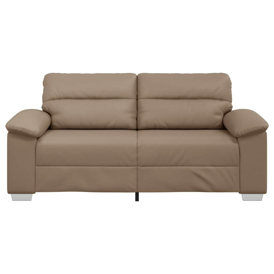 2-Seater Sofa Cappuccino 180x81x84 cm Faux Leather