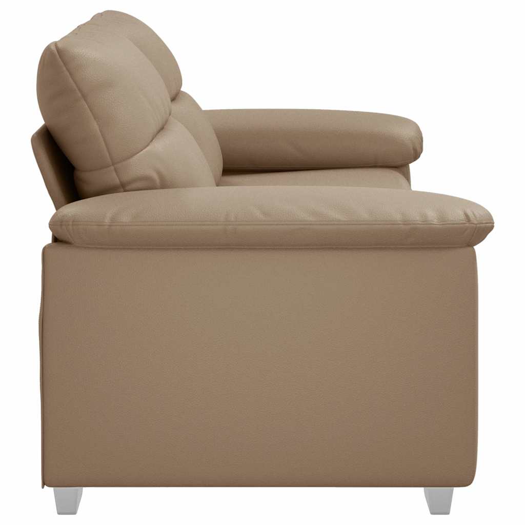 2-Seater Sofa Cappuccino 140 cm Faux Leather