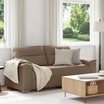 2-Seater Sofa Cappuccino 180x81x84 cm Faux Leather