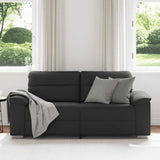 2-Seater Sofa Black 180x81x84 cm Faux Leather